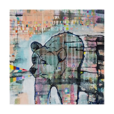 Zwart 'Bear Sniff Sniff' Canvas Art,24x24